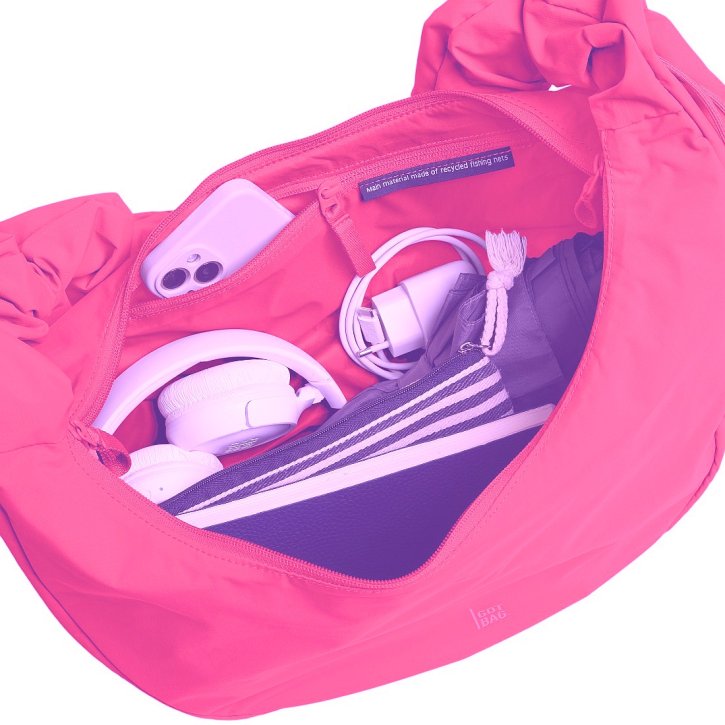 Aunts & Uncles Moon Bag Ruffle salina pink